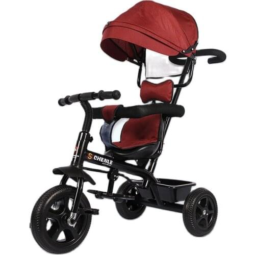 Infant Tricycle Folding Rotating Seat Baby Stroller 3 Wheel Bicycle Kids Bikes Three Wheel Stroller Baby Trolley 6M-6Y
