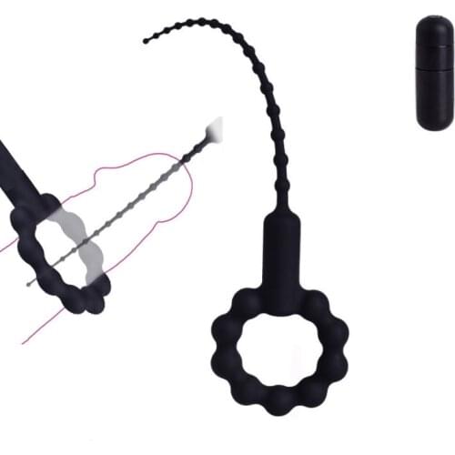 Sex Toys for Male Urethral Vibrator Catheter Plug-in Penis Plug Massager Urethra Sound Dilator Intimate Products for Men