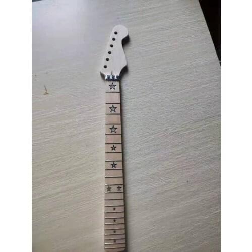 Maple wood with five-pointed star inlaid guitar neck