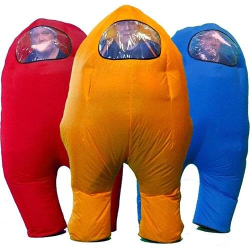 Anime Game Cosplay Costume Inflatable Astronaut Space Costume Halloween Party Stage Show Jumpsuit Sets For Adult Kids Clothing