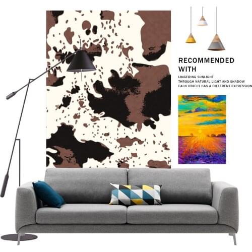 Cow Style Living Room Carpet Bedroom Childrens Room Carpet Home Carpet Floor Door Rug Decoration Flannel Fashion Area Carpet