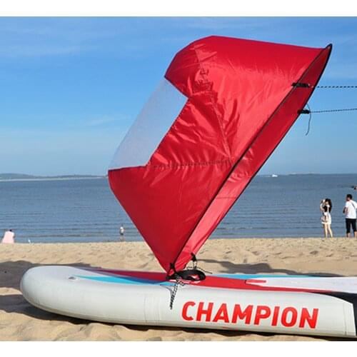 Foldable Kayak Boat Wind Sail Surfing Wind Paddle Summer Kayak Sail Downwind Paddle Rowing Wind Window Boating Accessories