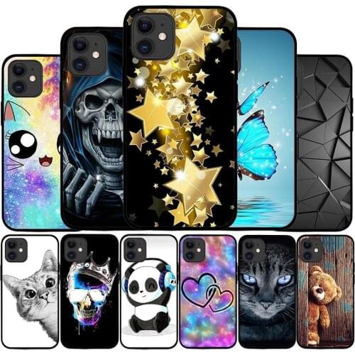 Soft Case For Apple iPhone 12 Case Silicone TPU Back Cover for iPhone 12 Pro Max Cases For iPhone12 Pro Max Cute Cat Cool Bumper