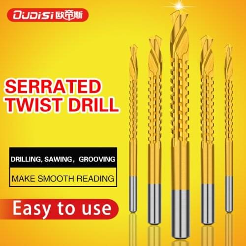 6pcs/set Cobalt Drill Bit Set Spiral Screw Metric Composite Tap Drill Bit Tap Twist drill bit set multi-function metal specia