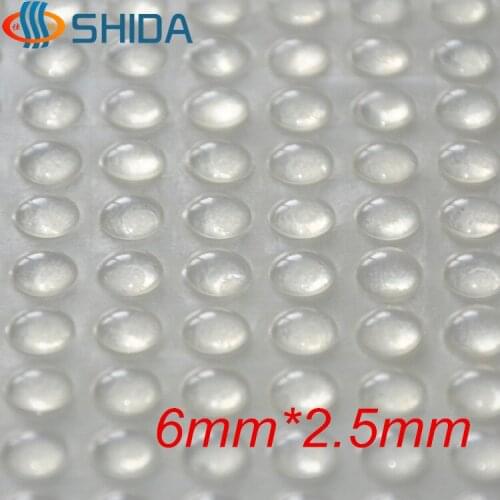 Wholesale 2000pcs 6mm*2.5mm Clear Self Adhesive Soft Anti Slip Rounded Bumpers Silicone Rubber Feet Pads Sticky Silicone Shock