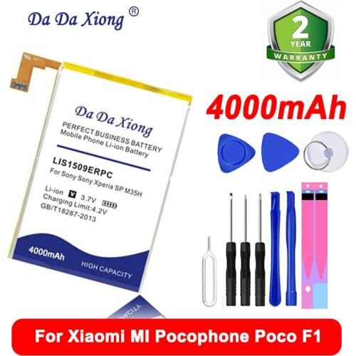 Da Da Xiong Original 3900mAh LIS1509ERPC Battery for Sony Xperia SP M35h HSPA LTE C5302 C5303 C5306 c530x Mobile Phone Battery