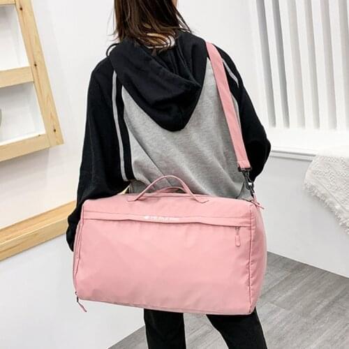 Casual Crossbody Duffle Bag For Women 2020 Sports Bag With Shoe Compartment Female Cabin Luggage Bag Bolso De Lona Para Mujer