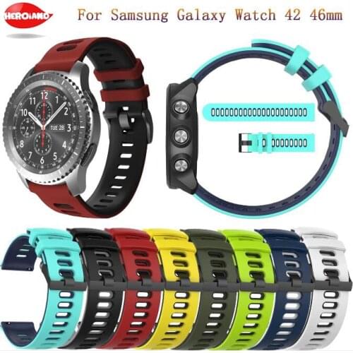 Correa Silicone Band for Samsung Galaxy Watch Active2 46mm 42mm Gear S3 Classic and Frontier Strap Watchband Bracelet ремешок