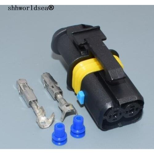 Shhworldsea 2 pin 18286000002 Waterproof Automotive Connector Electrical Lear Connectors Sealed Auto Plug Female 18286.000.002
