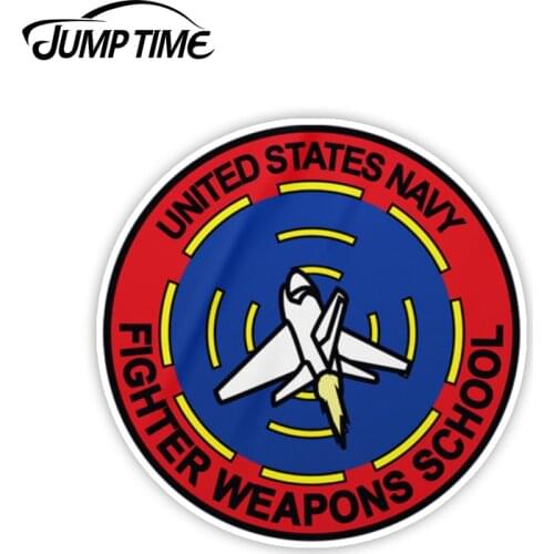 Jump Time 13cm x 13cm Navy Fighter Weapons Vinyl Decal Sticker Marines Air Force TOPGUN Military Car Laptop Wall Car Accessories