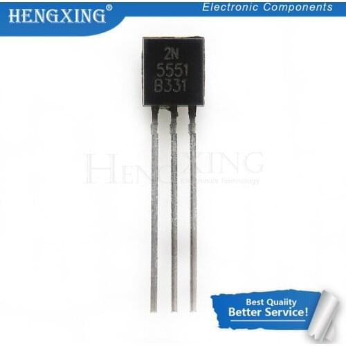 100pcs/lot 2N5551 TO-92 NPN General Purpose Amplifier 0.6A 160V NPN Original new In Stock