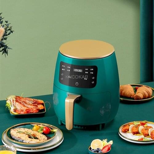 1400W 4.5L Olie Gratis Gezondheid Friteuse Fornuis Multifunctionele Smart Touch Lcd Diepe Airfryer Frieten Pizza Friteuse