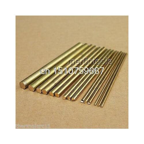 15 pcs Brass rod bar DIY clock parts Watchmaker Lathe (2mm to 8mm)