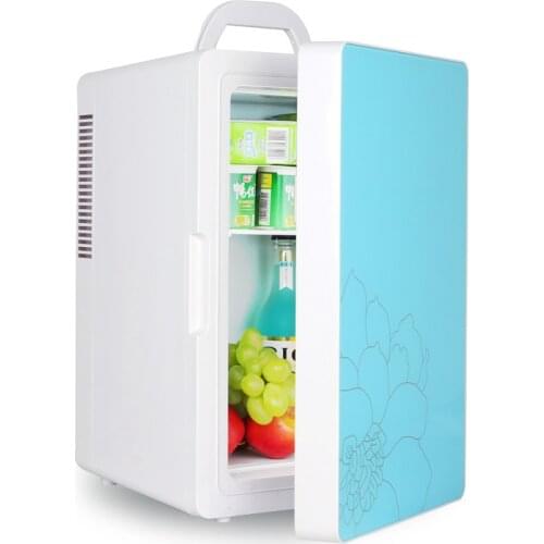 16L Mini Refrigerated Car Fridge / Mini Power Student Dormitory Refrigerated Fridge / Handheld Lunch & Warm Refrigerator