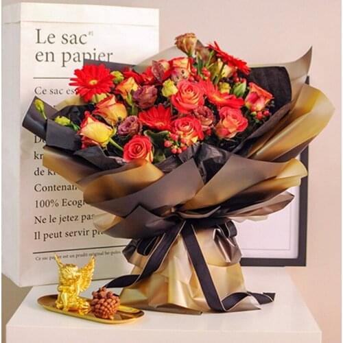 20 Sheet Polar Lights Gradient Color Waterproof Floral Wrapping Paper Gift Packaging Flower Wrapping Paper Florist Bouquet Paper