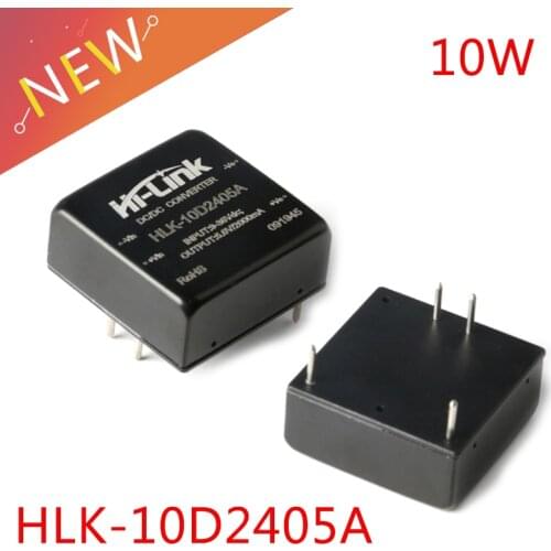 2pcs/lot HLK-10D2405A power supply module 24VDC 5V 10WDC DC DC voltage stabilizing 4:1 wide voltage input power supply module