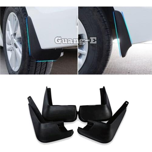 Car body cover plastic fender soft mudguard protection flaps splash mud guard frame 4pcs For Toyota Corolla Altis 2014 2015 2016