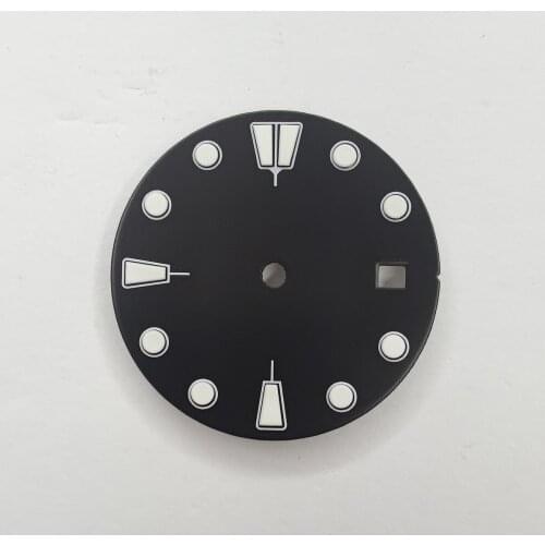 Watch Parts 28.5mm Sterile Dial Luminous Watch Dial Luminous Suitable For NH35A NH36 movement 55