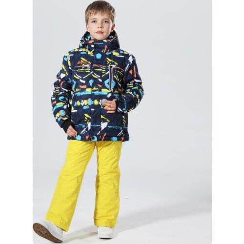 2019 Ski Suit Kids Thicken Winter Suit Children Snowboard Suit Children Ski Suit For Girls Ski Jacket Snowboard Snow Suit Warm