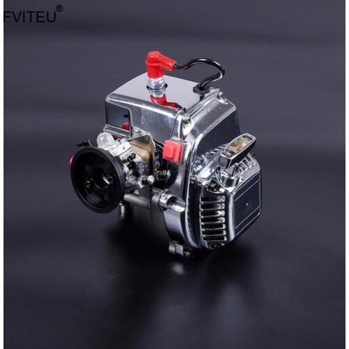 FVITEU 30.5cc 4 BOLT Chrome Engine with Walbro carb. and NGK Spark plug for 1/5 ROVAN baja 5b 5t losi Rovan LT and Truck