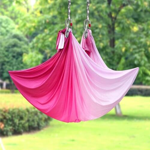 PRIOR FITNESS Aerial Yoga Hammock Fitness High Quality 17Meters 100% Nylon Yoga Fabric By Dance Yoga exercise