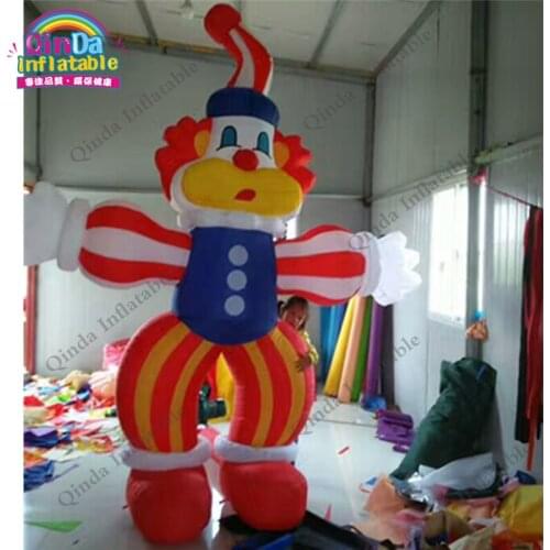 Hot selling free customize 2.5m advertising inflatable Type inflatable clown cartoon logo printing