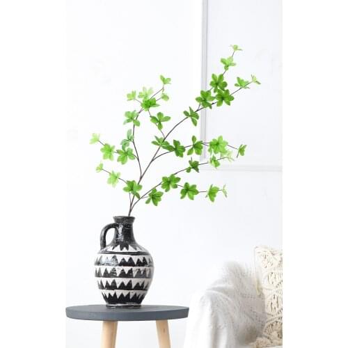 Artificial Plants 110cm Japanese Bell Green Plant Horse Drunk Wood Fake Leaves Living Room Window Decoration