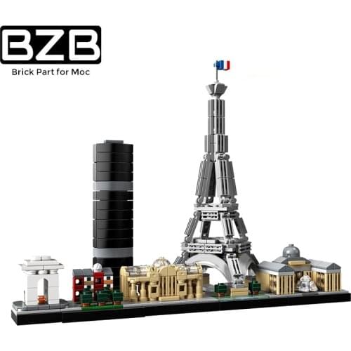 BZB MOC Paris Dubai London Sydney Creative City Skyline Building Block Model Kids Toys DIY Brick Parts Brithday Best Gifts