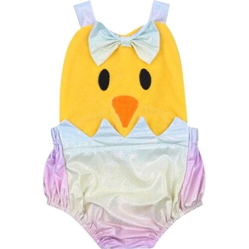 Cute Newborn Baby Girls Bodysuits Fashion Animal Print Clothes for Kids Infant Boys Girls One Piece Backless Bodysuits