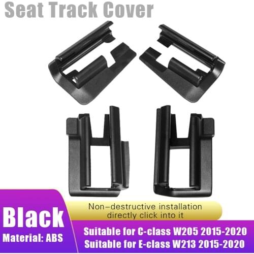 Passenger Seat Track Trim Cover Rail Trim Cover Sliding Track Bonnet for Mercedes-Benz W205 E-Class W213 2015-2020