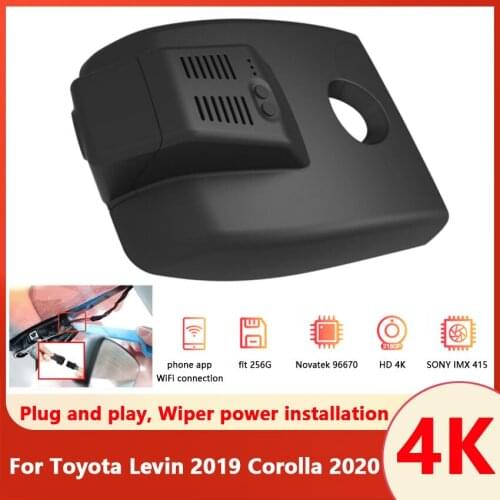 New! Car DVR Wifi Video Recorder Dash Cam Camera Easy Installation For Toyota Levin 2019 Corolla 2020 high quality Full HD 2160P