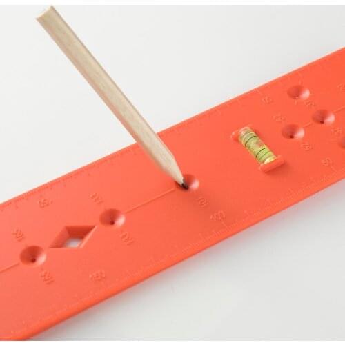 Portable Hinge Base Locator Drawer Guide Rail Positioning Tool Lifting Door Labor-saving Positioning Woodworking Marking Ruler