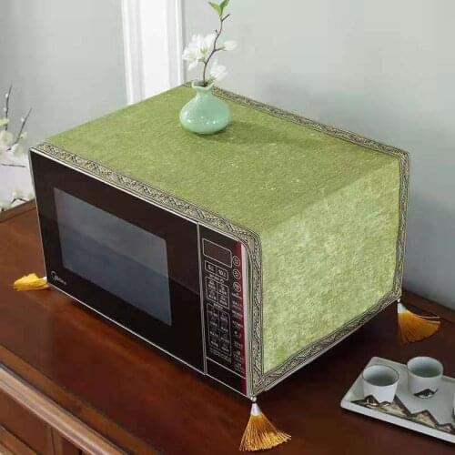 Custom Microwave oven Dust Covering Cloth Home Universal Oven Protection Sets Thicken Chenille Fabric Dustproof Covers
