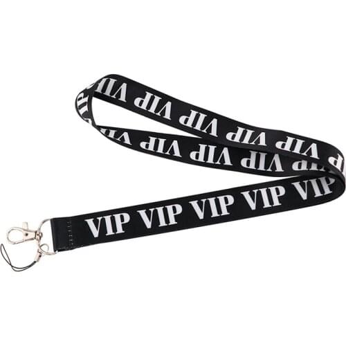 VIP Customers Keychain Lanyards Id Badge Holder ID Card Pass Gym Mobile Phone Badge Holder Key Strap webbings ribbons