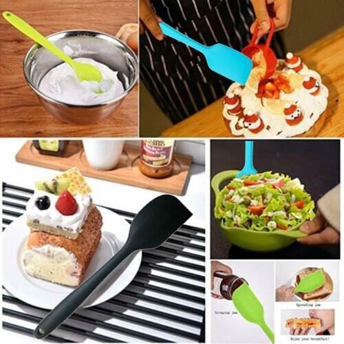 Silicone Spatula Cooking Baking Scraper Cake Cream Butter Mixing Batter Tools