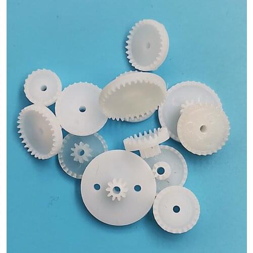 Special Mixed 11pcs Crown Gear Bag Selection of 11 Crown Teeth Small DIY Drive Plastic Parts