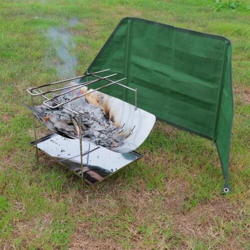 Camping Wind Shield Screen Aluminum Alloy Folding Camp Stove Windbreak Camping Grill Windscreen Picnic Camping Equipment