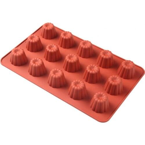 High Quality Cake Mold Handmade Healthy Simple 15 Cavities Silicone Mold Cake Pastry Baking Mould for Home Kitchen Accessories