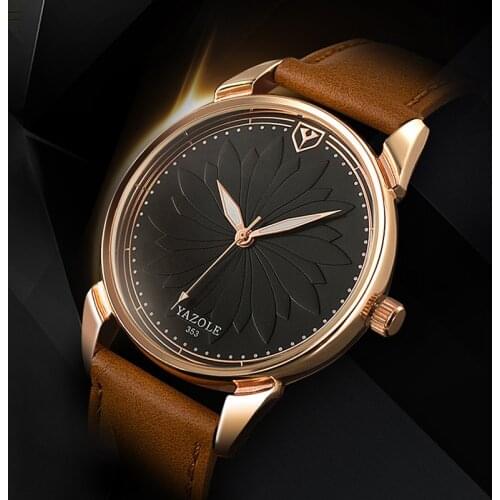 YAZOLE Mens Watches Top Brand Luxury Mens Watch Fashion Quartz WristWatch Men Watch Leather Clock Erkek Kol Saati Reloj Hombre