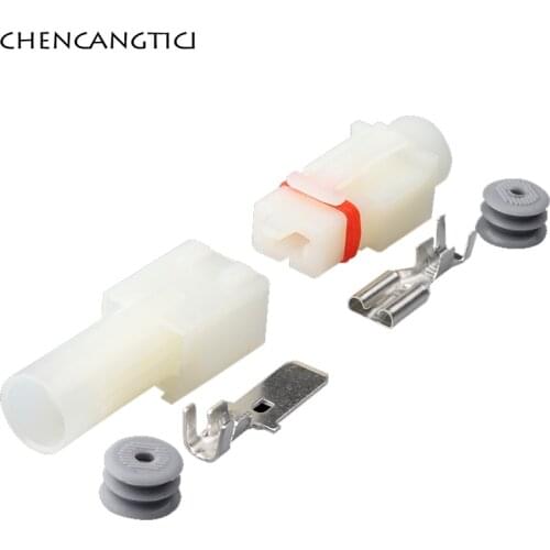 5 Sets 1 Pin Way Waterproof Automotive Cable Harness Connector 7.8 MM Male Female Socket Plug For Cars H0501-1P DJ7013-7.8-11