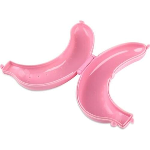 1pcs Cute Banana Guard Protector Case Outdoor Lunch Fruit Box Storage Holder CLH@8