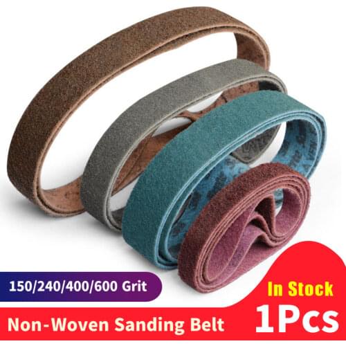 1PCS In Stock Non-Woven Sand Belt Abrasive Nylon Stainless Steel Polishing Sanding Belt