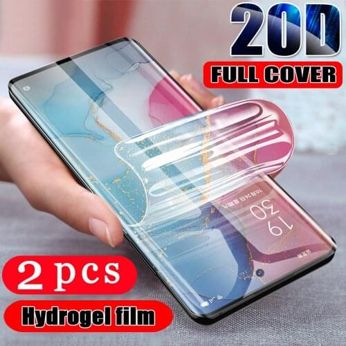 2Pcs full cover for Samsung Galaxy A11 A21 A31 A41 A51 A50 A60 A71 A80 A91 A01 hydrogel film phone screen protector Not glass