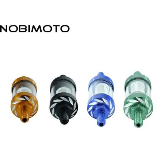 4 Color CNC Alloy Universal Gas Fuel Filters Scooter Go Kart 92mm X 8mm Oil Filter For Pit Dirt Bike Motorcycle ATV Quad CNC-182