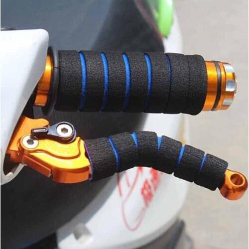 4pcs/set Bike Racing Bicycle Motorcycle Handle Bar Foam Sponge Grip Cover Non-slip Soft Handlebar