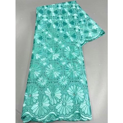 5Yards Swiss Voile Lace In Switzerland Dubai Fabric African Swiss Lace Fabric 2021 Nigerian 100% Cotton Lace Fabric High Quality