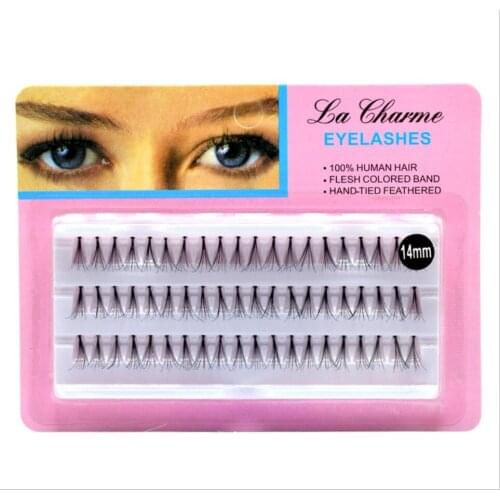 60 Clusters 10D Individual Thick Eyelashes Extension Bunches Professional makeup Human Hair False Eyelashes