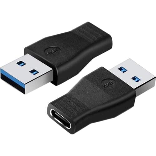 2PCS USB C to USB 3.1 Adapter USB 3.1 a Male Adapter for USB-C USB 3.1 Type C Female Jack to Standard USB 3.0 a M