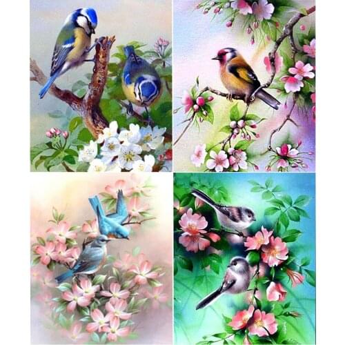 5D DIY Diamond Embroidery Animal Bird Art Painting Craft Full Drill Mosaic Cross Stitch Rhinestones Beaded Needlework Photo