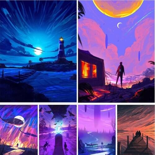 5D New DIY Diamond Painting Personality Illustration Rhinestone Inlaid Embroidery Handmade Home Crystal Decorative Painting